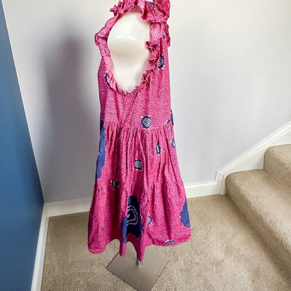 Ulla Johnson Tamsin Tiered Sleeveless Printed High-Low Dress Size 8 - Picture 9 of 15